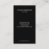 Carte de visite de note de musique de parties (Dos)