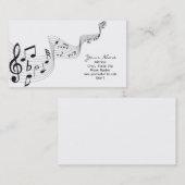 Carte de visite de note musicale (Devant / Derrière)