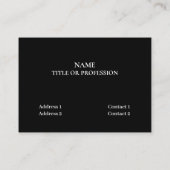 Carte de visite de notes musicales (Dos)