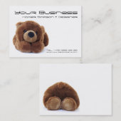 Carte de visite de nounours (Devant / Derrière)