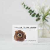 Carte de visite de nounours (Debout devant)