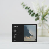 Carte de visite de nuage d'hippopotame (Debout devant)