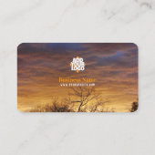 Carte de visite de nuages dorés supplémentaires (Dos)