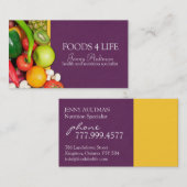 Carte de visite de nutritionniste (Devant / Derrière)
