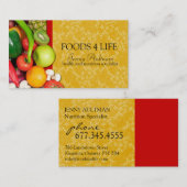 Carte de visite de nutritionniste (Devant / Derrière)