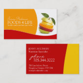 Carte de visite de nutritionniste (Devant / Derrière)