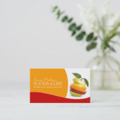 Carte de visite de nutritionniste (Debout devant)