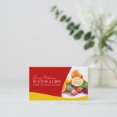 Carte de visite de nutritionniste (Debout devant)