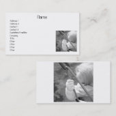 Carte de visite de oscillation d'enfant (Devant / Derrière)