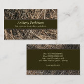 carte de visite de paille de foin (Devant / Derrière)