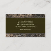 carte de visite de paille de foin (Dos)