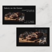 Carte de visite de pain au chocolat babka (Devant / Derrière)