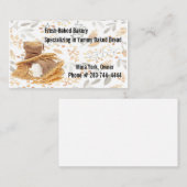 Carte de visite de pain frais (Devant / Derrière)