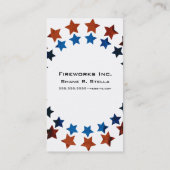 Carte de visite de Paintball de feux d'artifice (Dos)