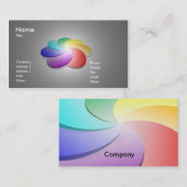 Carte de visite de palette de couleurs (Devant / Derrière)