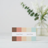 Carte de visite de palette de rayures (Debout devant)