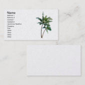 Carte de visite de palmier (Devant / Derrière)
