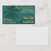 Carte de visite de palmier (Devant / Derrière)