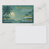 Carte de visite de palmier (Devant / Derrière)