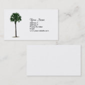 Carte de visite de palmier (Devant / Derrière)