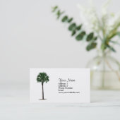 Carte de visite de palmier (Debout devant)
