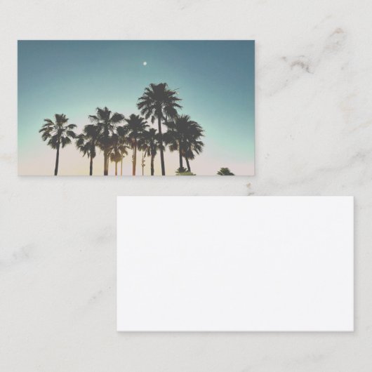 Carte de visite de palmier (Devant / Derrière)