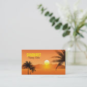 Carte de visite de palmiers (Debout devant)