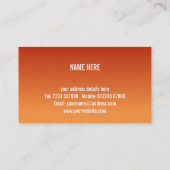 Carte de visite de palmiers (Dos)