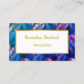 CARTE DE VISITE DE PALMIERS TROPICAUX MIAMI (Devant)