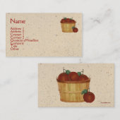 Carte de visite de panier Apple (Devant / Derrière)