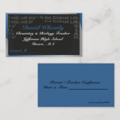 Carte de visite de panneau de craie du professeur (Devant / Derrière)