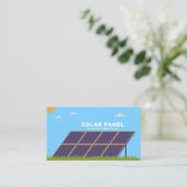 Carte de visite de panneaux solaires (Debout devant)
