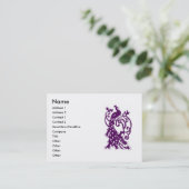 carte de visite de paon (Debout devant)