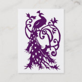 carte de visite de paon (Dos)