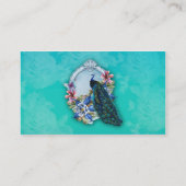 Carte de visite de paon, 3,5" x 2,0", 100 paquets (Dos)