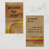 Carte de visite de papier Brown (Devant / Derrière)