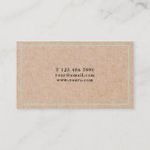 Carte de visite de Papier d'emballage IMPRIMÉ par (Dos)