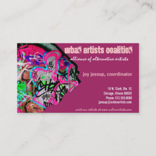 carte de visite de papier graffiti
