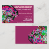 carte de visite de papier graffiti (Devant / Derrière)