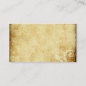 Carte de visite de papier parcheminé (Dos)