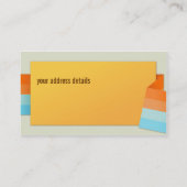 Carte de visite de papier plié moderne (Dos)