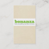 Carte de visite de papier vertical exceptionnel (Dos)