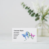 Carte de visite de papillon (Debout devant)