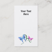 Carte de visite de papillon (Dos)