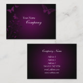 Carte de visite de papillon (Devant / Derrière)