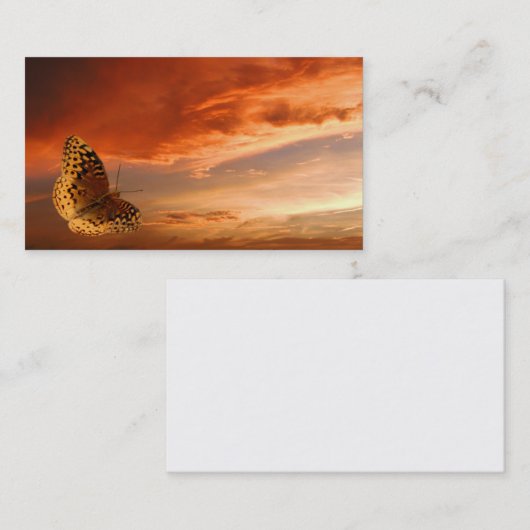 Carte de visite de papillon (Devant / Derrière)