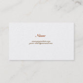 Carte de visite de papillon (Dos)