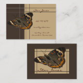 Carte de visite de papillon (Devant / Derrière)