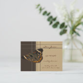 Carte de visite de papillon (Debout devant)