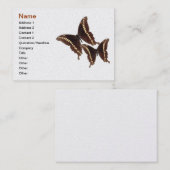 Carte de visite de papillon (Devant / Derrière)